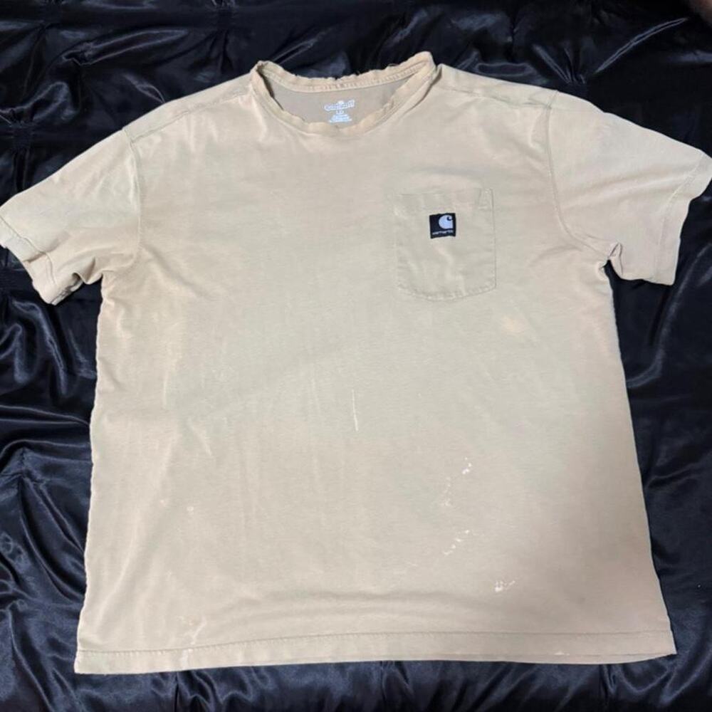 carhartt distressed cotton t shirt